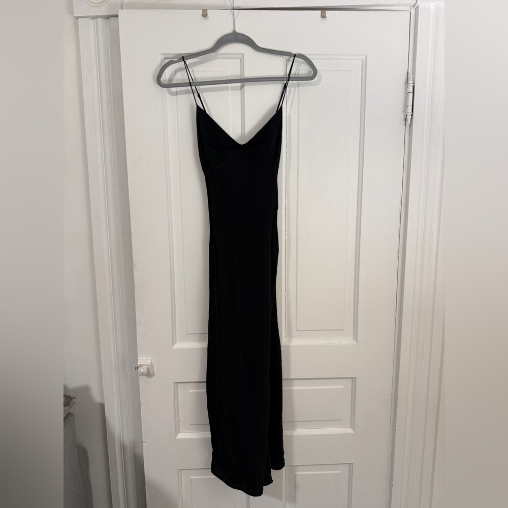 Madewell Black Maxi Dress with Spaghetti Straps
